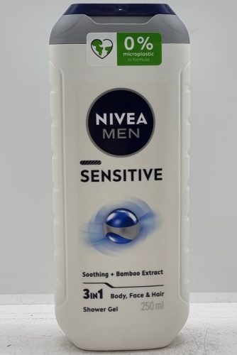 NIVEA tusfürdő 250ml MEN Sensitive