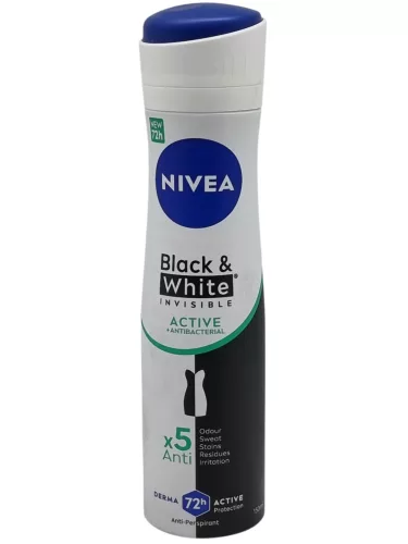 NIVEA deo spray 150ml Invisible Black&White Active