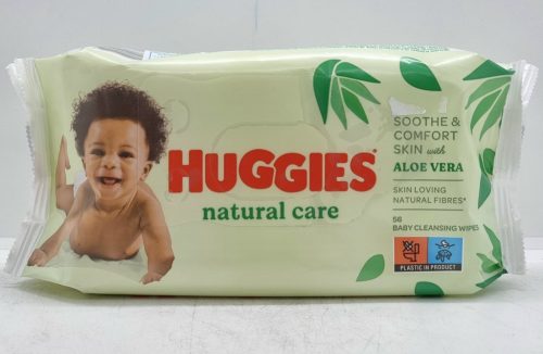 HUGGIES Nedves Törlőkendő 56db Natural care