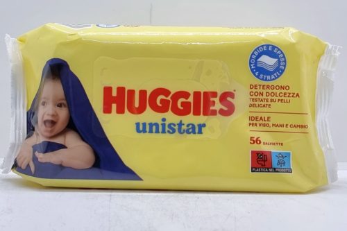 HUGGIES Nedves Törlőkendő 56db Unistar