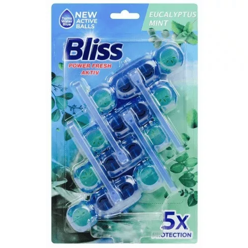 BLISS WC Frissítő Golyó 4x50g Eucalyptus Mint