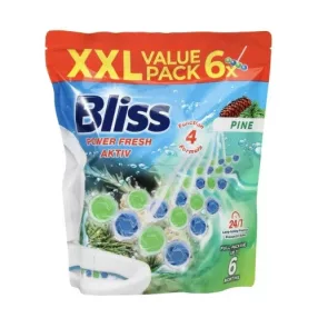 BLISS WC Frissítő Golyó 6x50g XXL Pack Pine