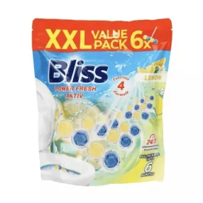 BLISS WC Frissítő Golyó 6x50g XXL Pack Lemon