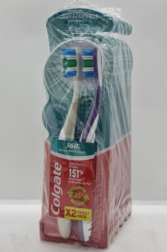 COLGATE fogkefe 360 1+1 soft