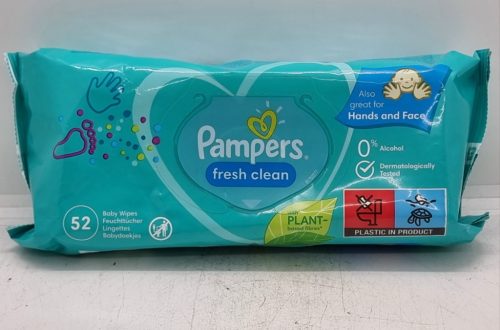 Pampers Nedves Törlőkendő 52db clean fresh