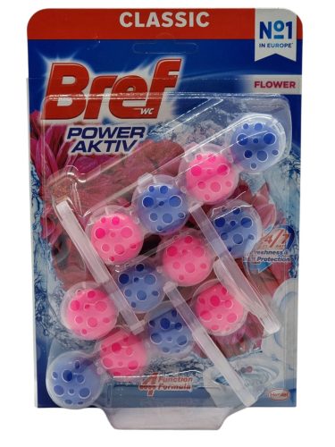 BREF WC Frissítő Golyó 3x50g Power Active Flower