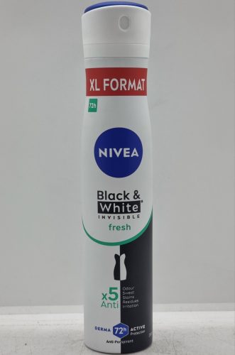 NIVEA dezodor 200ml Black&White Invisible Fresh