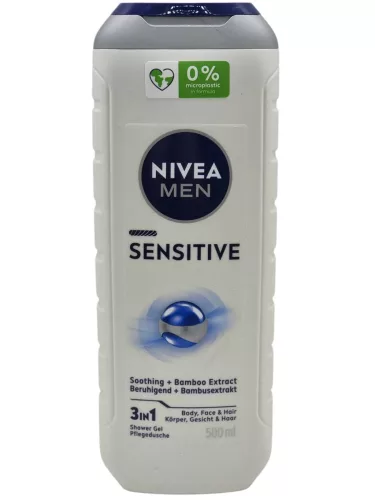 Nivea Tusfürdö 500ml MEN Sensitive