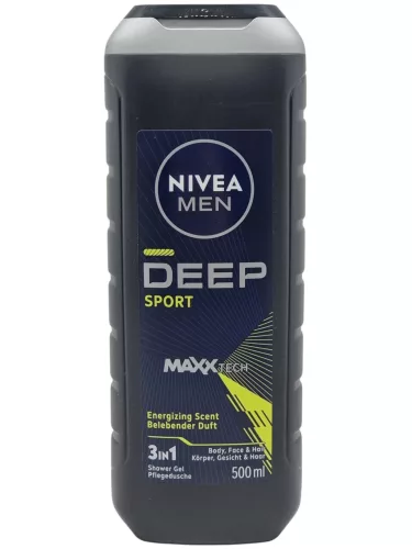 Nivea Tusfürdö 500ml MEN Deep SPORT